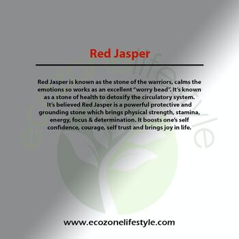 Bracelet en cristal de jaspe rouge 4