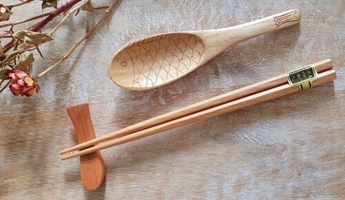 Compra Bacchette giapponesi Decorazione da tavola in legno bianco-naturale  all'ingrosso