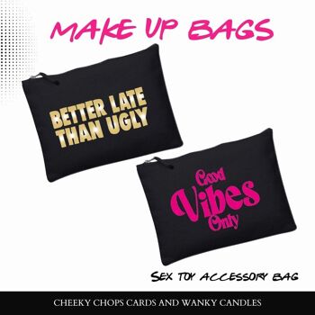 Make Up Bag, Cosmetic Wallet, Zipper Pouch, Slogan Make up bags, Funny Gift for Her Cunty McCuntface CB05 2