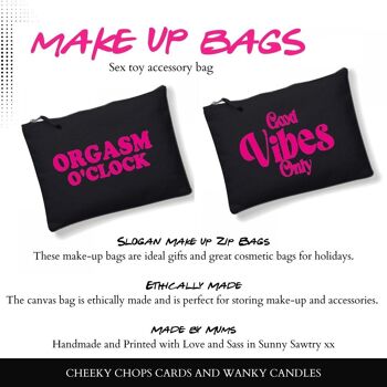Make Up Bag, Cosmetic Wallet, Zipper Pouch, Slogan Make up bags, Funny Gift for Her Better late than ugly CB08 4