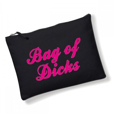 Sex toy accessory bag , masturbation kit , vibrator bag holder, birthday gift for best friend , cosmetic make up bag Bag of Dicks CB19