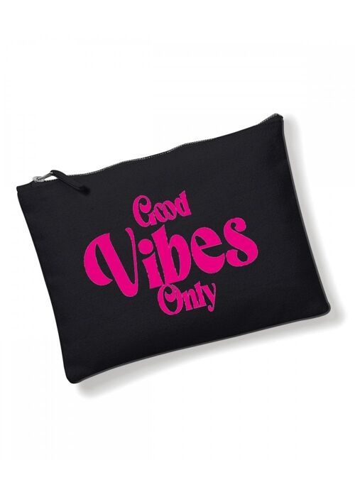 Sex toy accessory bag , masturbation kit , vibrator bag holder, birthday gift for best friend , cosmetic make up bag Good Vibes Only CB21
