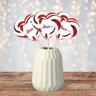 Handmade lollipops: Matter of the heart (25 pieces)