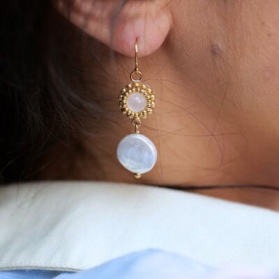 Eugenie Earrings - Quartz