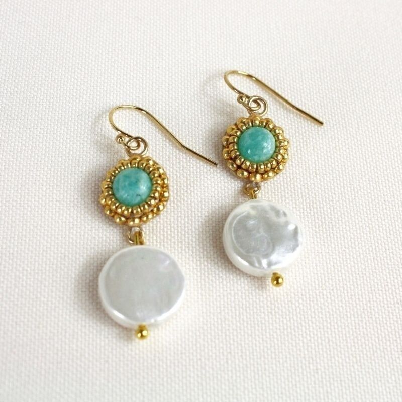 Orecchini Eugenie - Amazzonite