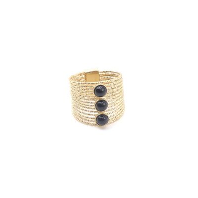 Anillo Ariane Trio - Onyx