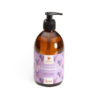 Organic Provence Liquid Soap – 500 ml – SAGE & LAVENDER