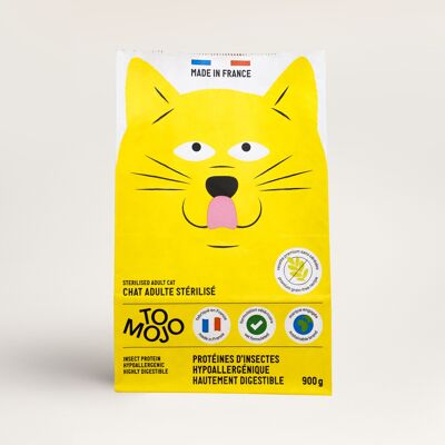 Alimento seco para gatos sin cereales 0,9 kg
