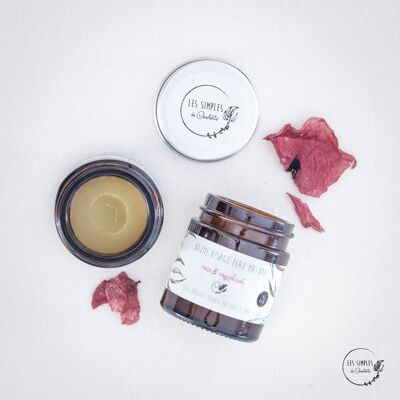 Mature skin face balm with rose and poppy