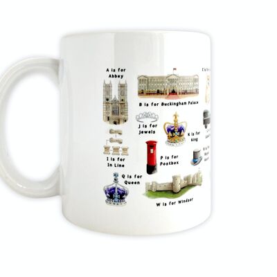 La tasse de l'alphabet royal