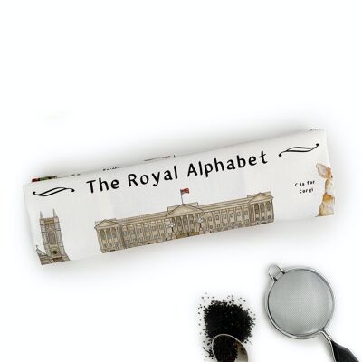 Das königliche Alphabet-Geschirrtuch