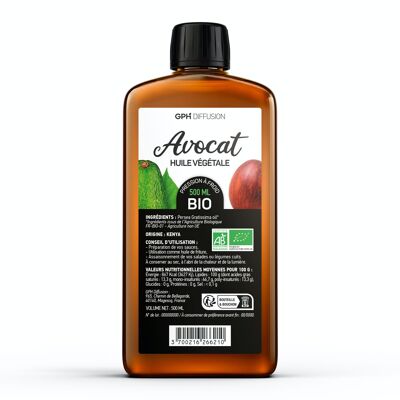 Aceite de Aguacate Orgánico - 500 ml