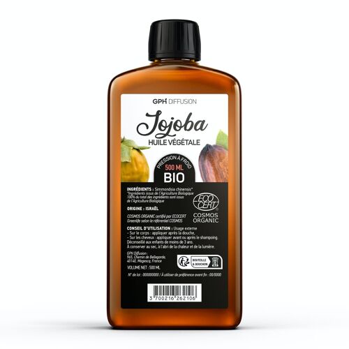 Huile de Jojoba Biologique - 500 ml