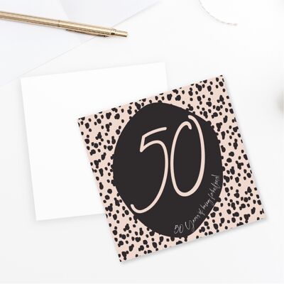 50e carte d'anniversaire