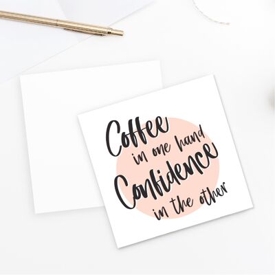 Carta di fiducia e caffè