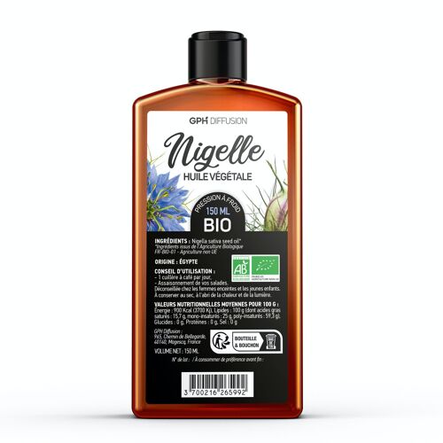 Huile de Nigelle Bio, 120 gélules - Nature Love - Boutique en