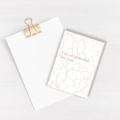 Grateful for you Card