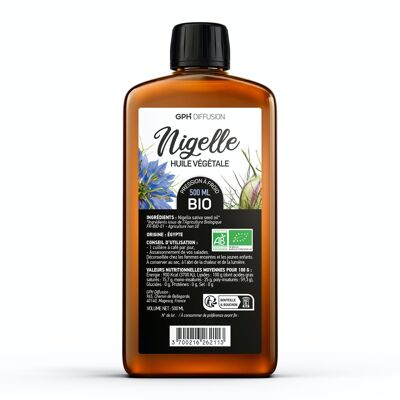 Huile de Nigelle Biologique - 500 ml