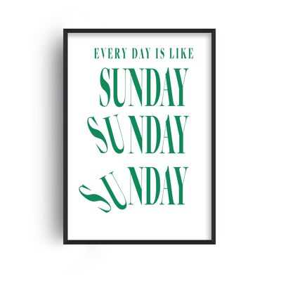 Everyday is like Sunday retro typography Giclée Art Print