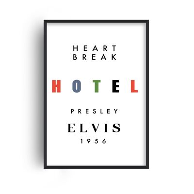 Heartbreak hôtel Elvis inspiré abstrait Giclée Art Print