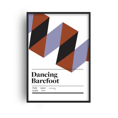 Tanzen barfuß Retro Giclée-Kunstdruck