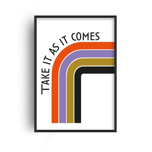 Take it as it comes retro Giclée Art Print