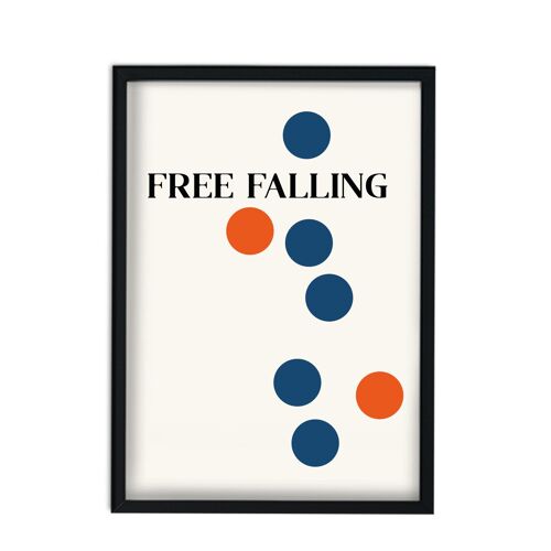Free Falling Giclée retro Art Print