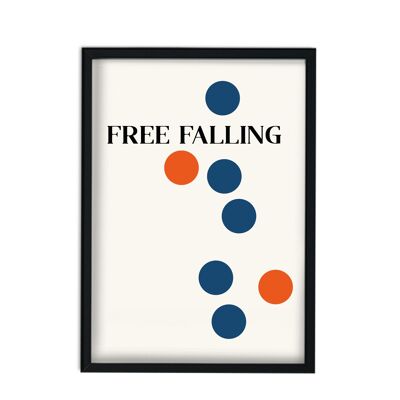 Free Falling Giclée rétro Impression artistique