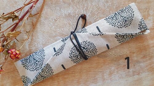 Chopsticks Spoon Cotton Linen Handmade Bag 26*12*6cm