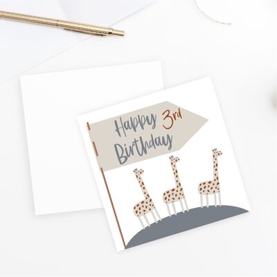 Happy 3rd Birthday Card