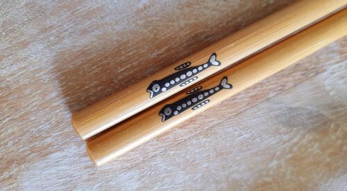 SilmFish-Natural Wood Chopsticks Japanese Table Art