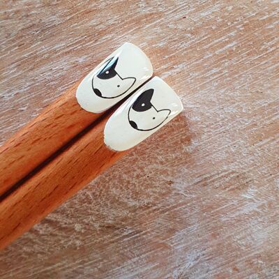 Bacchette di bambù naturale per cani Decorazione artistica da tavola
