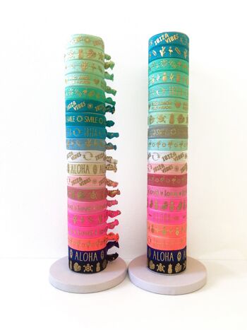 Bracelets élastiques tendances muti-couleurs 3