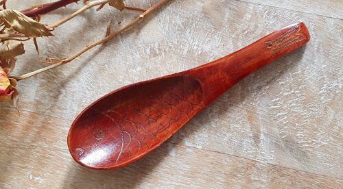 Spoon -Natural Wood Japanese Table Art Decoration- 15.5*4cm