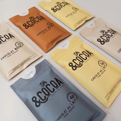 Barra de chocolate negro Bean to Bar 85% - Belga - 90gr