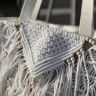 BORSA SHOPPING IN MACRAME