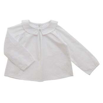 Blouse Octave popeline blanche 2