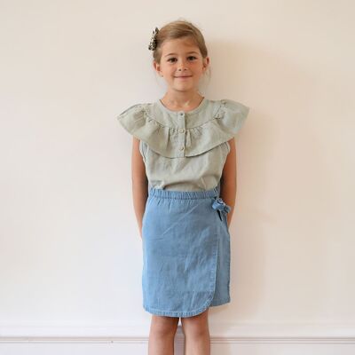 Jupe short Clémence denim