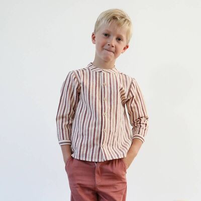 Chemise Maxence lin rayé