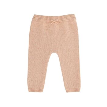 Pantalon Léandre tricot amande moucheté 2