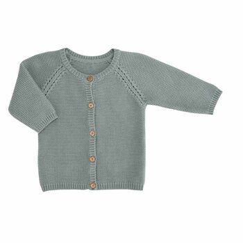Cardigan Victoria tricot sauge bébé 2