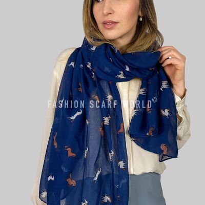 Galloping Horse Print Scarf