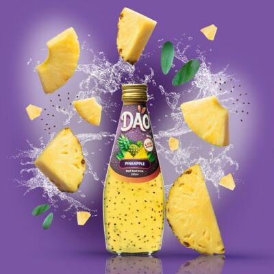 Dao drink with basil seeds Pineapple flavor 29cl