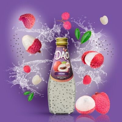 Dao drink with basil seeds, Lychee flavor 29cl