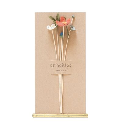 Bouquetb de 5 Brindilles | fleur de cire |