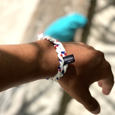 Tricolor men's bracelet