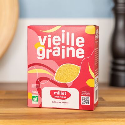 Organic hulled millet - 500 g - France