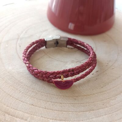 Laura braided cork bracelet