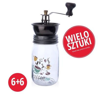 PAKET Satz Kaffeemühlen 6+6FREE 7,5xh17,5/22,5cm Keramikwerk