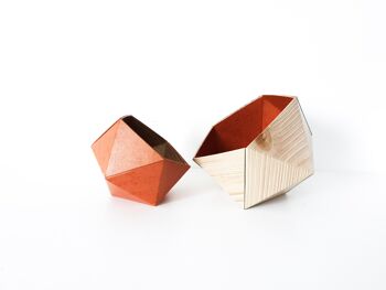 Boîtes origami Argile et Pin 4
